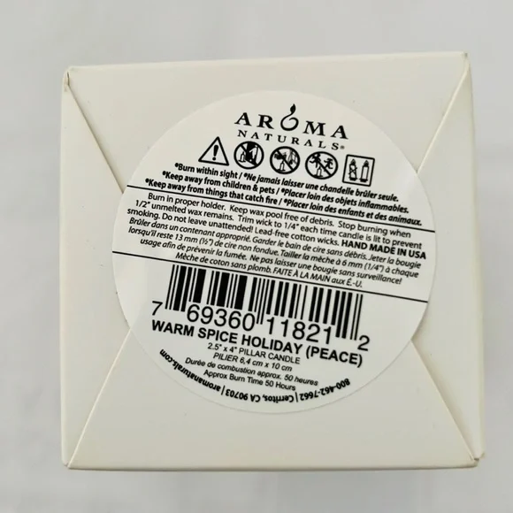 Aroma Naturals ~ Warm Spice / Aromatherapy Candle / New - Picture 6 of 11